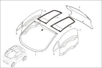 GEAM PLAFON STANGA/DREAPTA