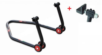 Stander spate motocicleta cu padele cauciuc